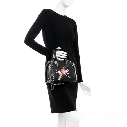 Stella McCartney Eco Alter Nappa Mini Falabella Box Bird Top Handle Bag Black 2 of 10