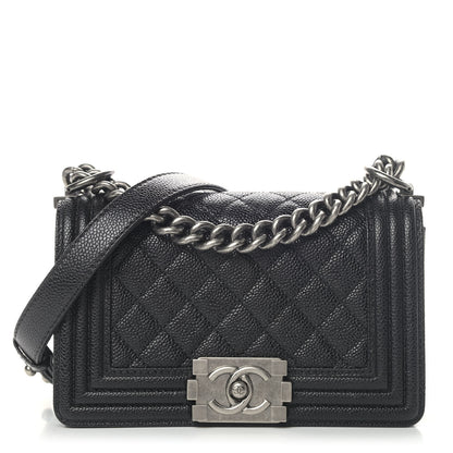 Chanel Caviar Quilted Small Boy Flap Black 1 of 4