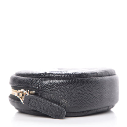 Chanel Caviar Quilted Zip Around Classic Coin Purse Black 4 of 9