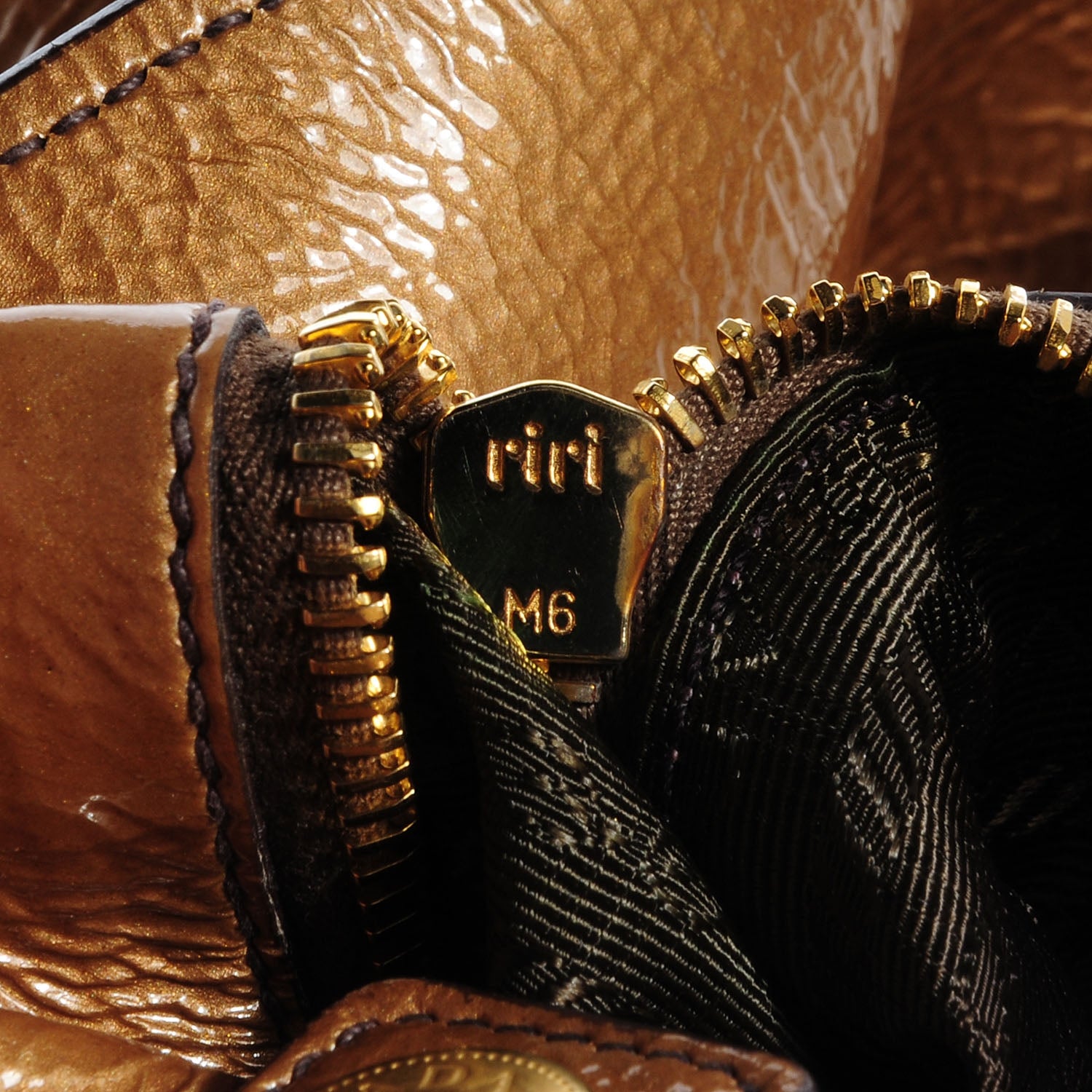Prada Vernice Sfumata Bag Blond Mordore 12 of 12