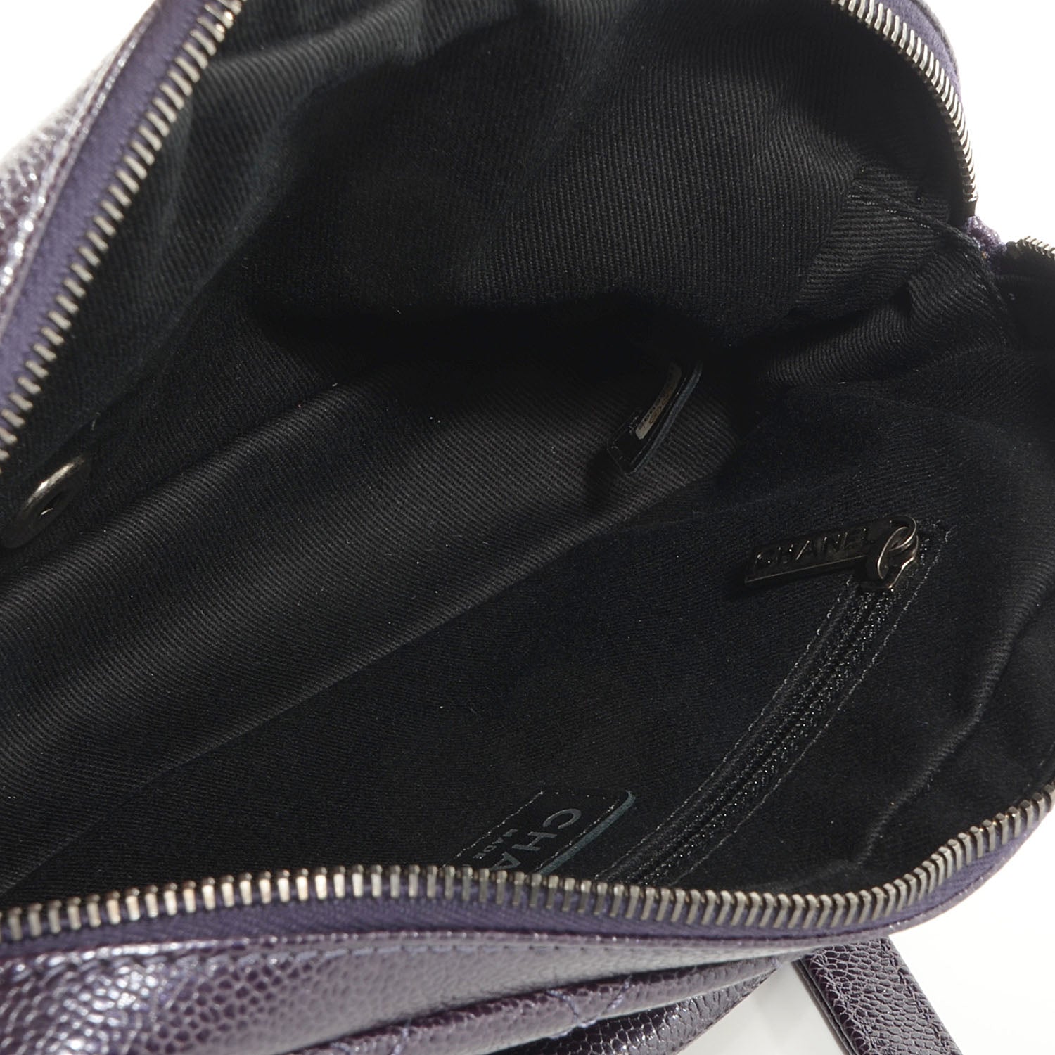 Chanel Iridescent Caviar Quilted Small Chic Flap Dark Purple 5 of 8