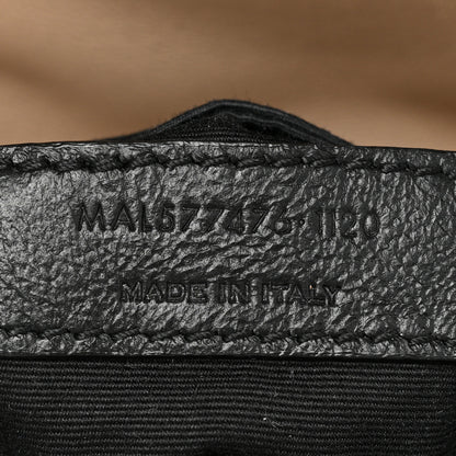 Saint Laurent Lambskin Quilted Small Loulou Puffer Monogram Chain Satchel Dark Beige 6 of 15