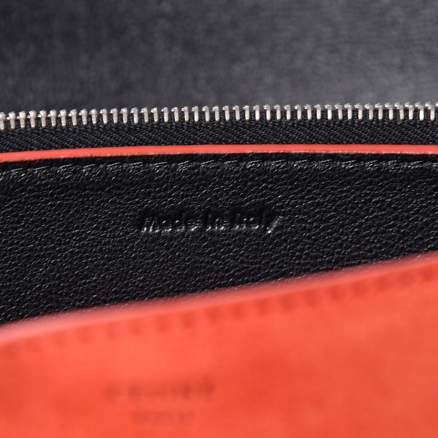 Calfskin Suede Tri-Color Diamond Clutch Red