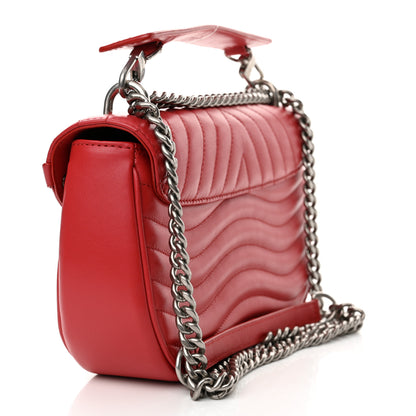 Louis Vuitton Calfskin New Wave Chain MM Ecarlate 3 of 11