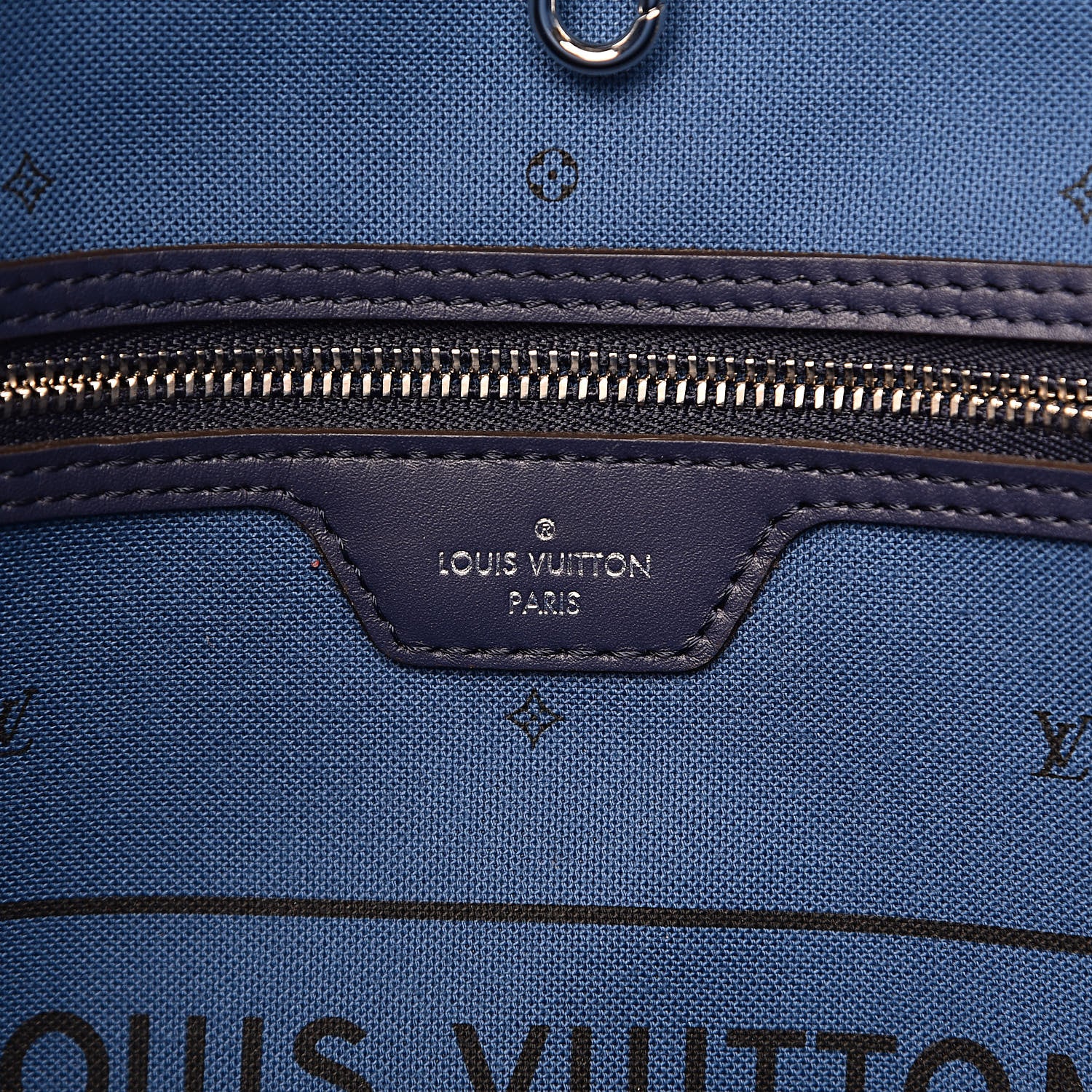 Louis Vuitton Monogram Escale Neverfull MM Blue 6 of 11