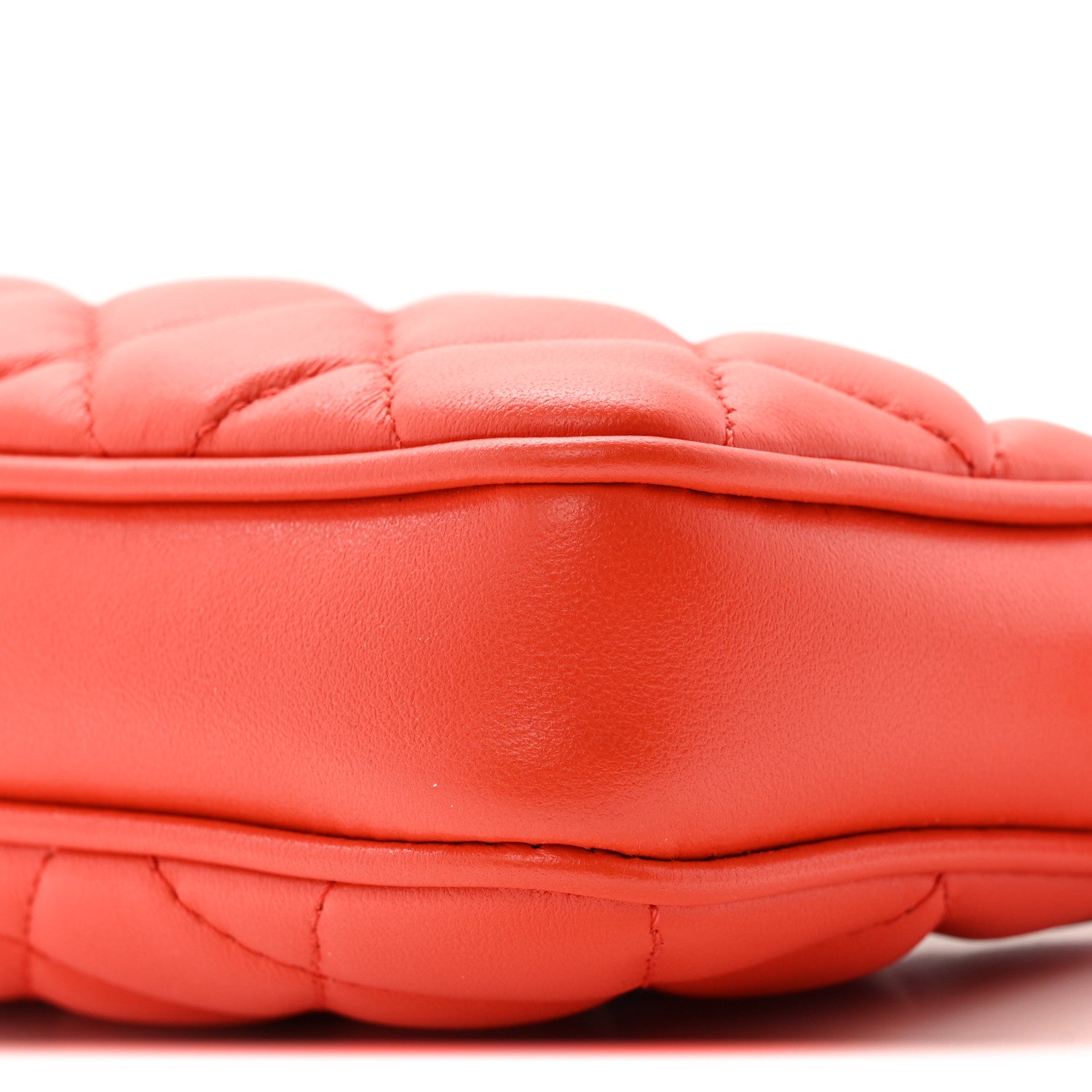 Versace Nappa Quilted Tribute Icon Pouch Dark Orange 10 of 12
