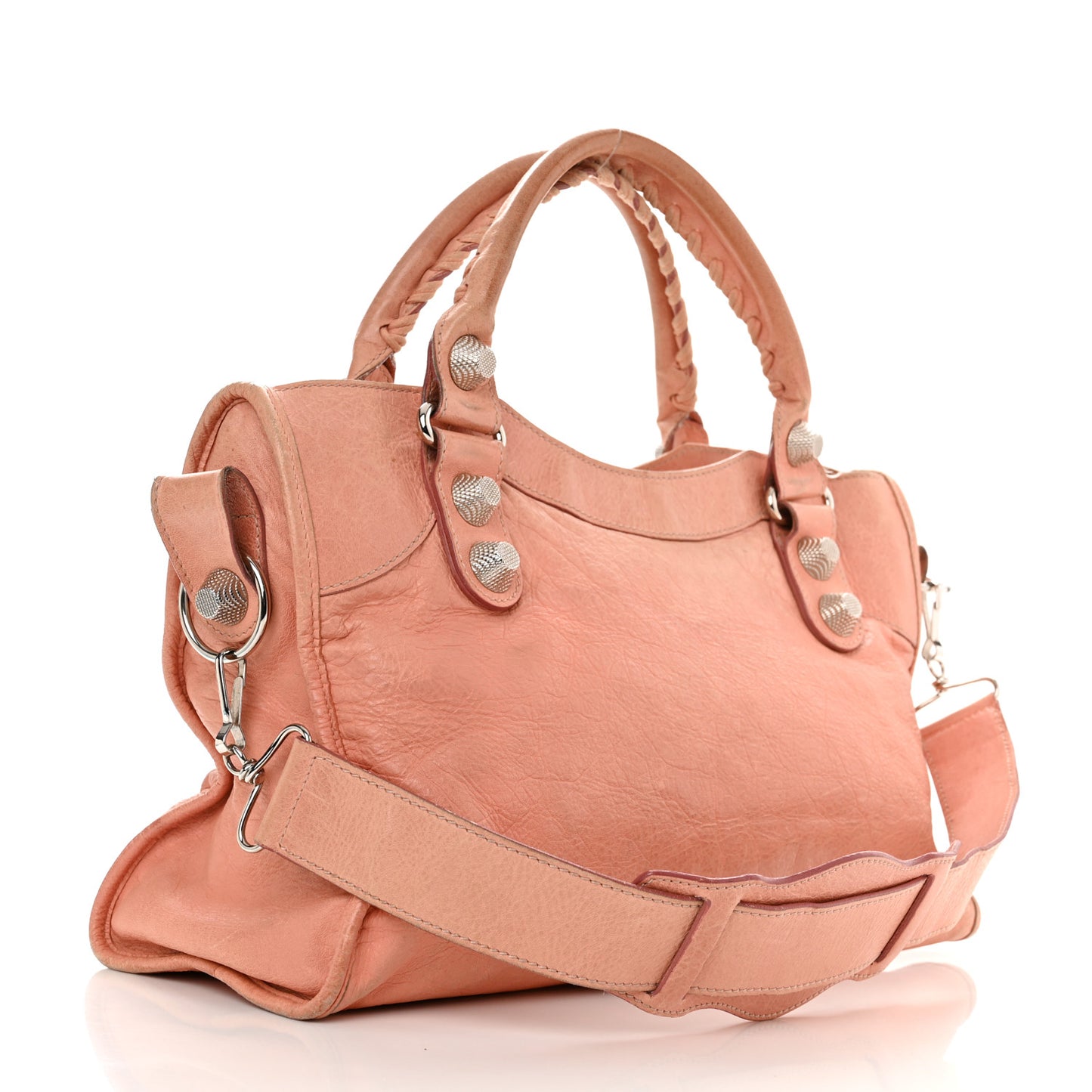 Agneau Giant 21 Silver Hardware City Vieux Rose