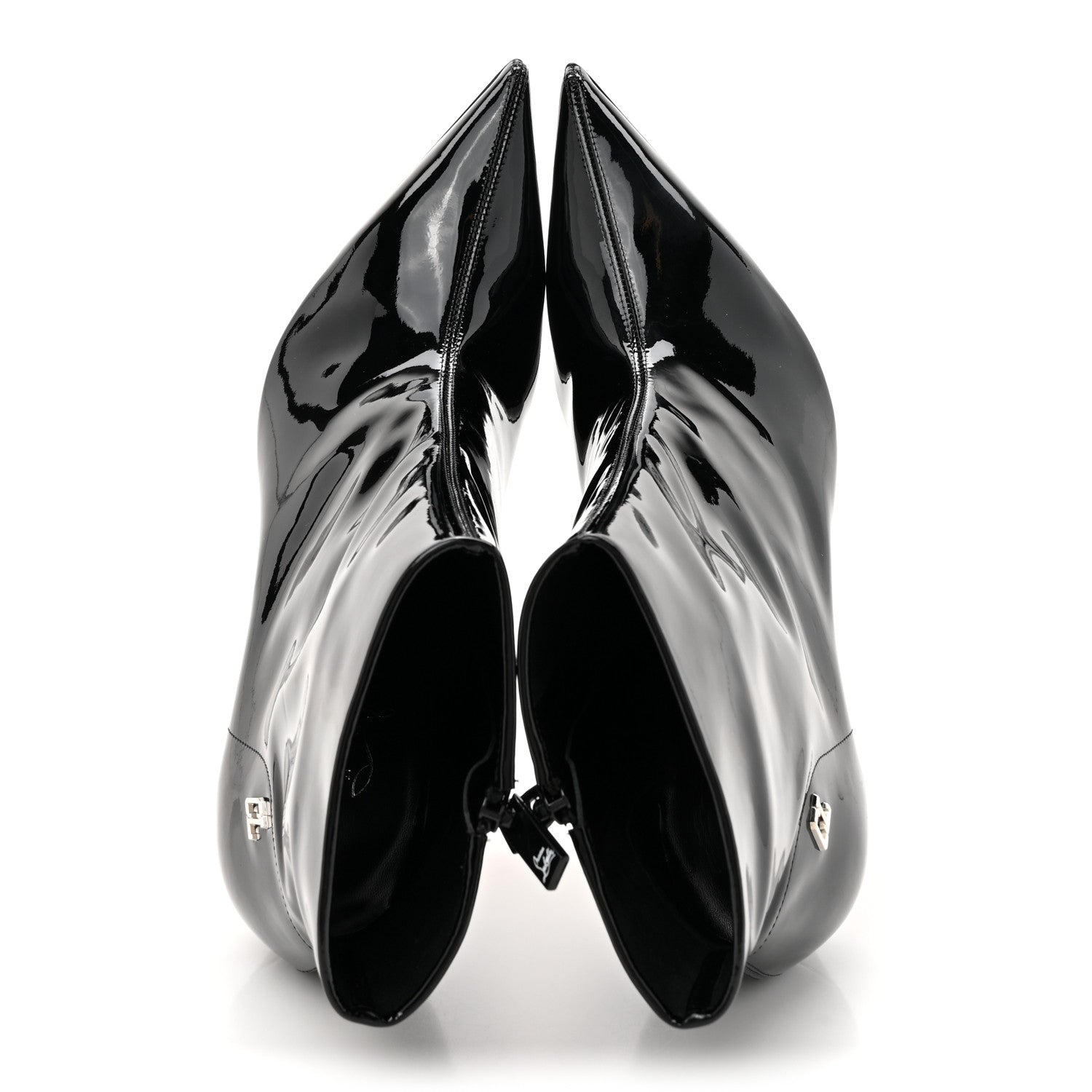 Christian Louboutin Patent Sporty Kate Booty 85 Ankle Boots 38.5 Black 2 of 9
