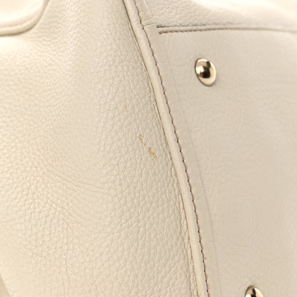 Gucci Pebbled Calfskin Large Soho Shoulder Bag Off White 11 of 12