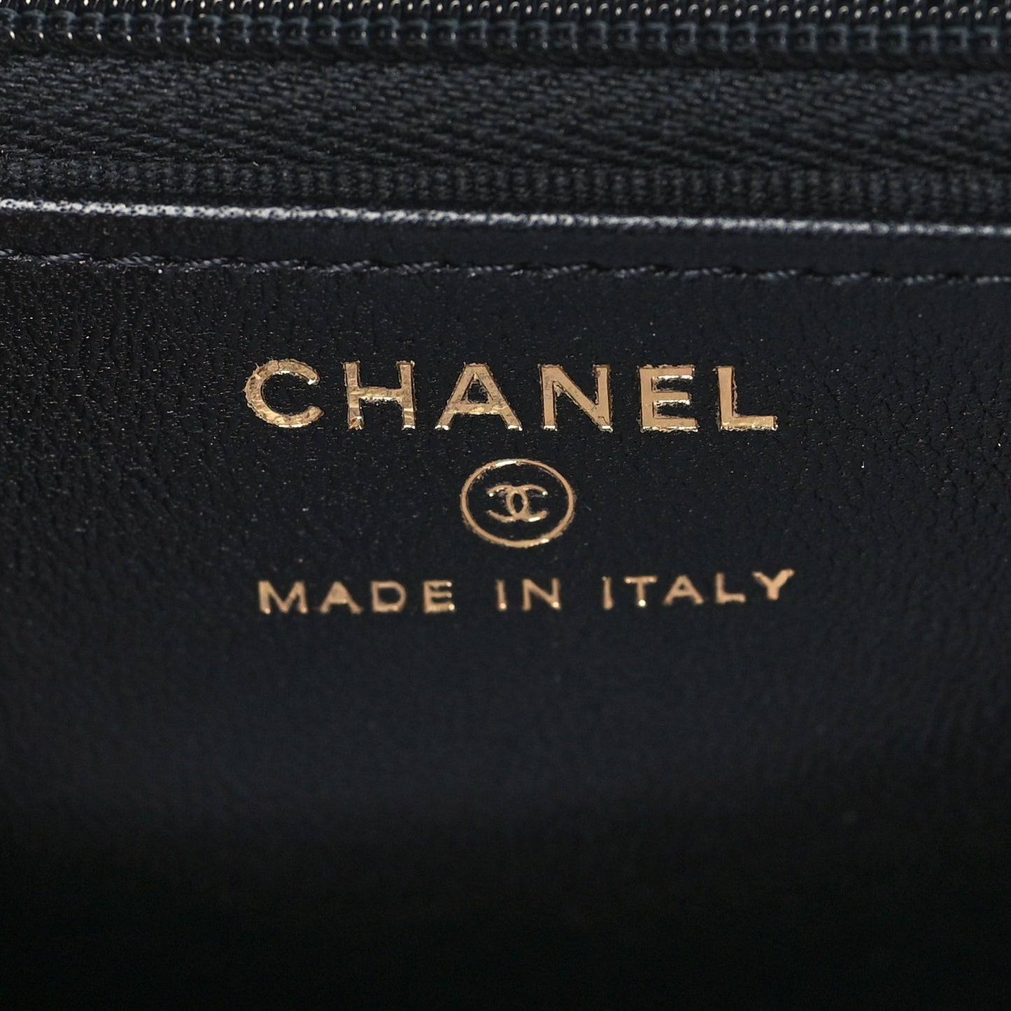 Lambskin Quilted Top Handle Wallet On Chain WOC Black