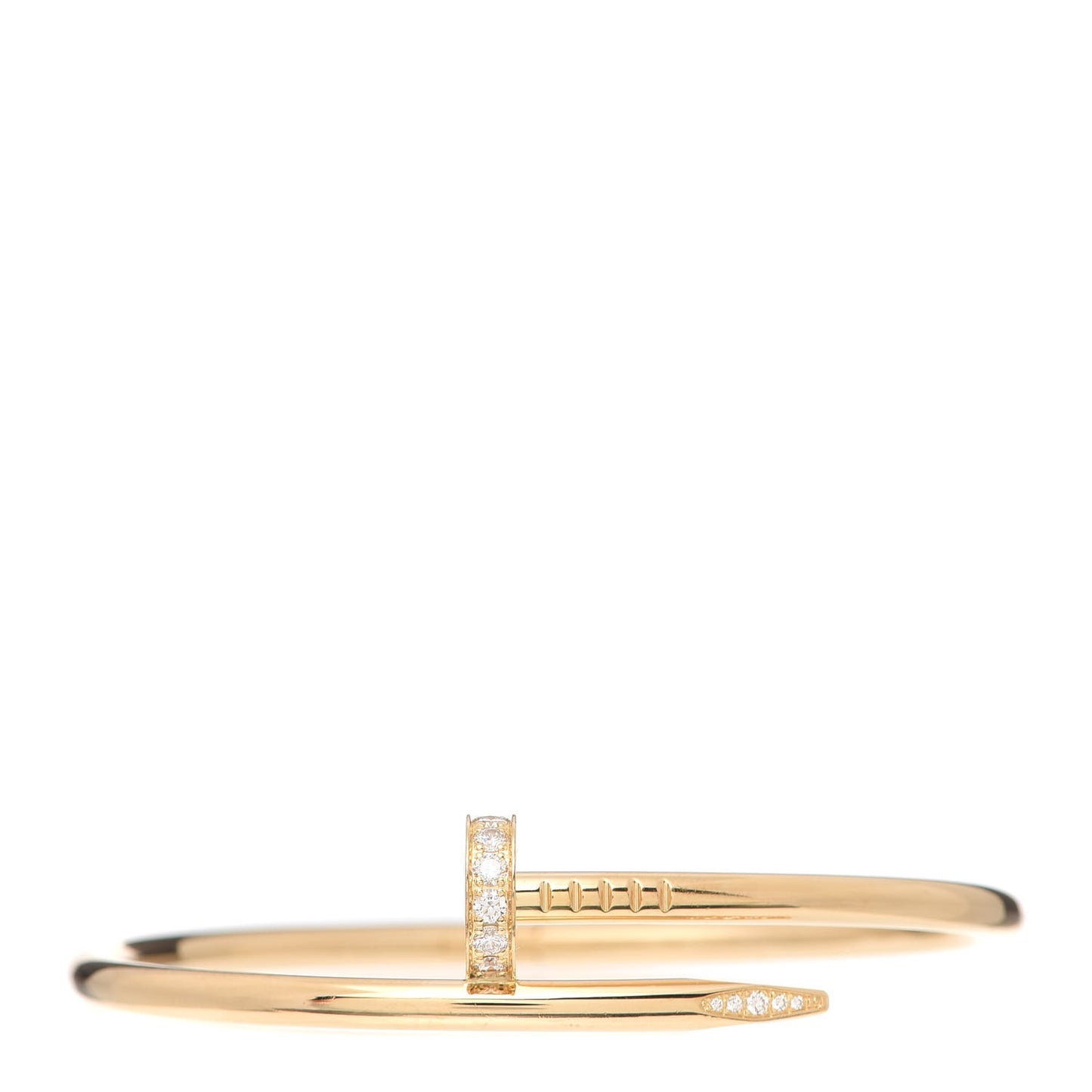 18K Yellow Gold Diamond Juste Un Clou Bracelet 17