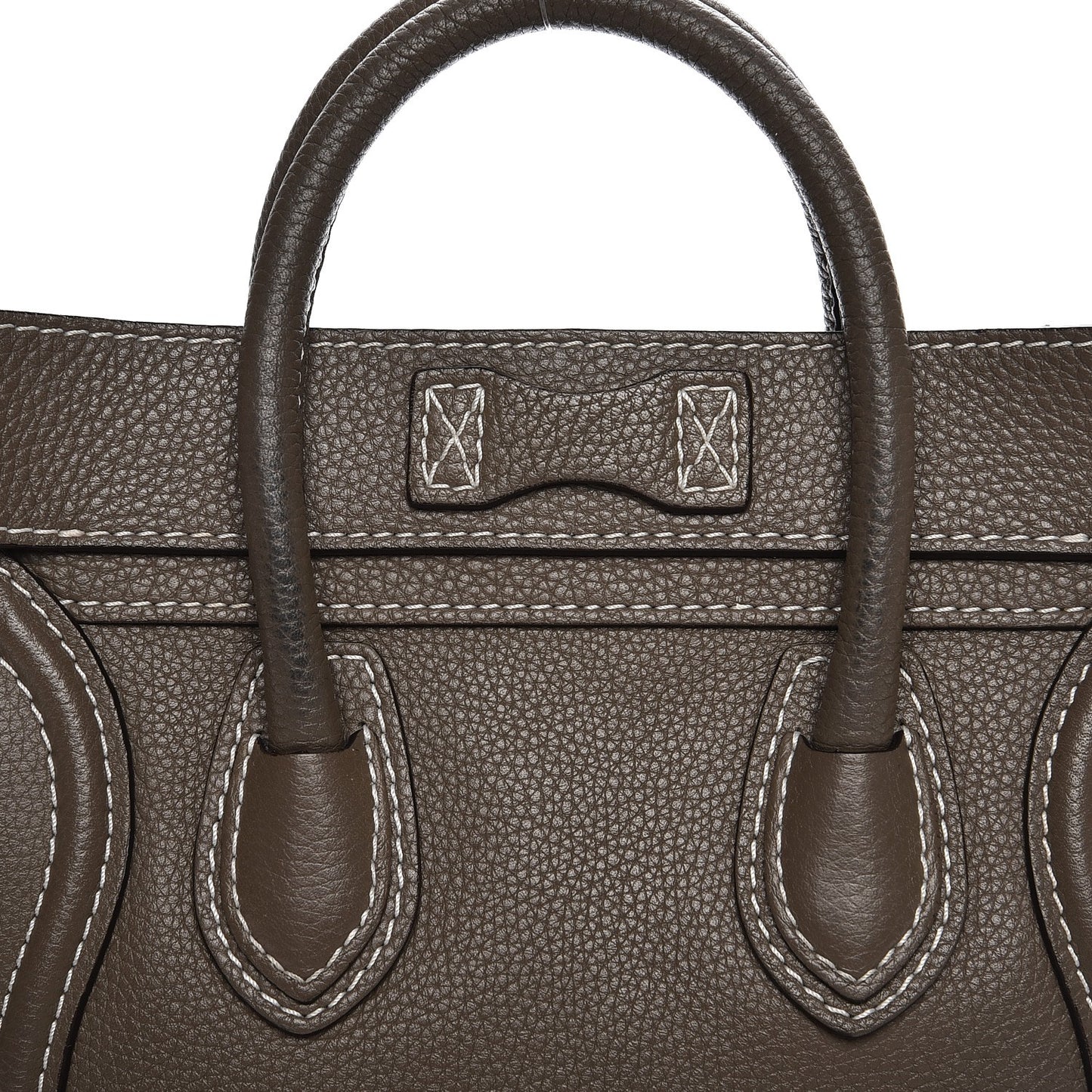 Drummed Calfskin Nano Luggage Souris