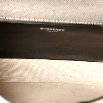 Burberry Lambskin Needle Punch Quilted Check Small Lola Bag White Black 6 of 10