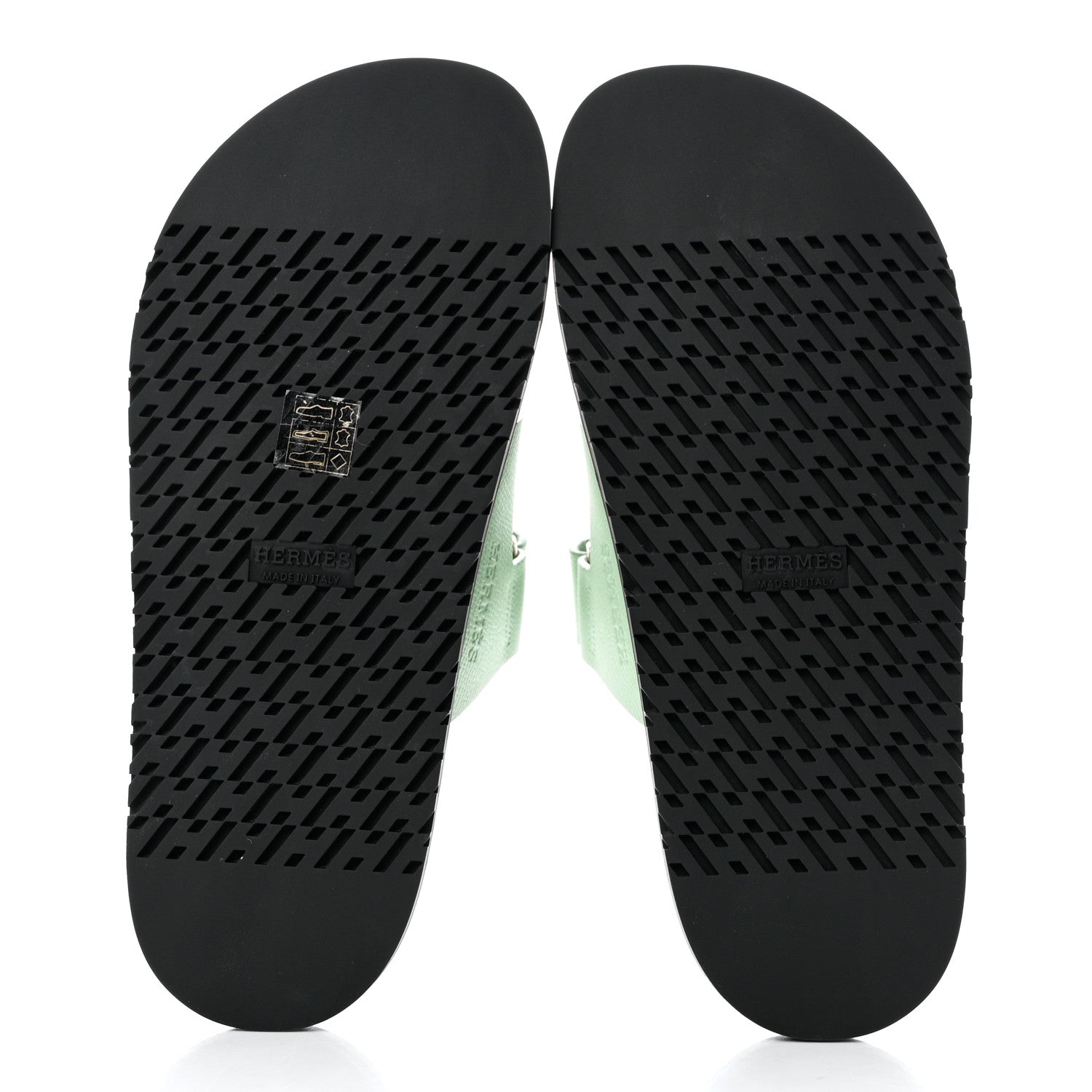 Hermes Epsom Womens Chypre Sandals 38 Vert Jade 5 of 9