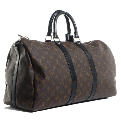 Louis Vuitton Monogram Macassar Keepall 45 Bandouliere 3 of 8