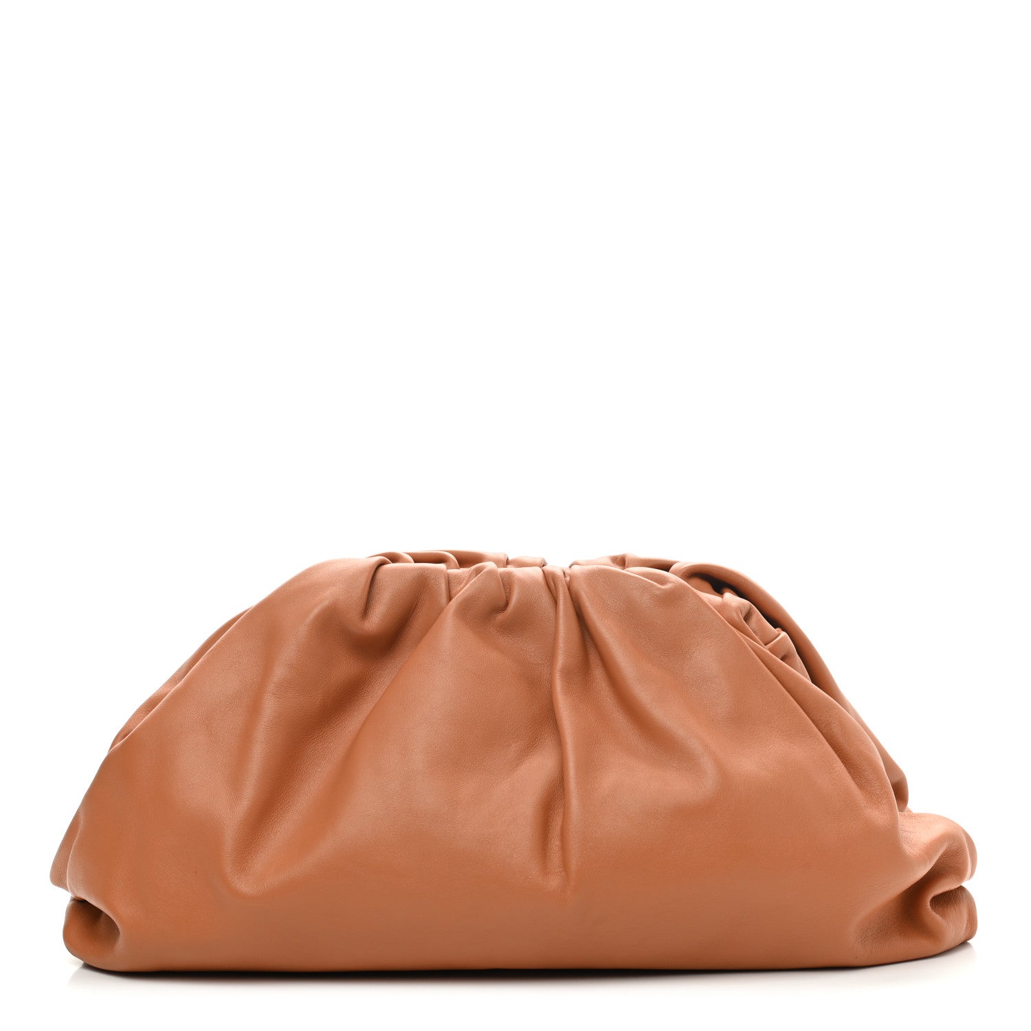 Bottega Veneta Smooth Butter Calf The Pouch Oversized Clutch Cammello 1 of 9