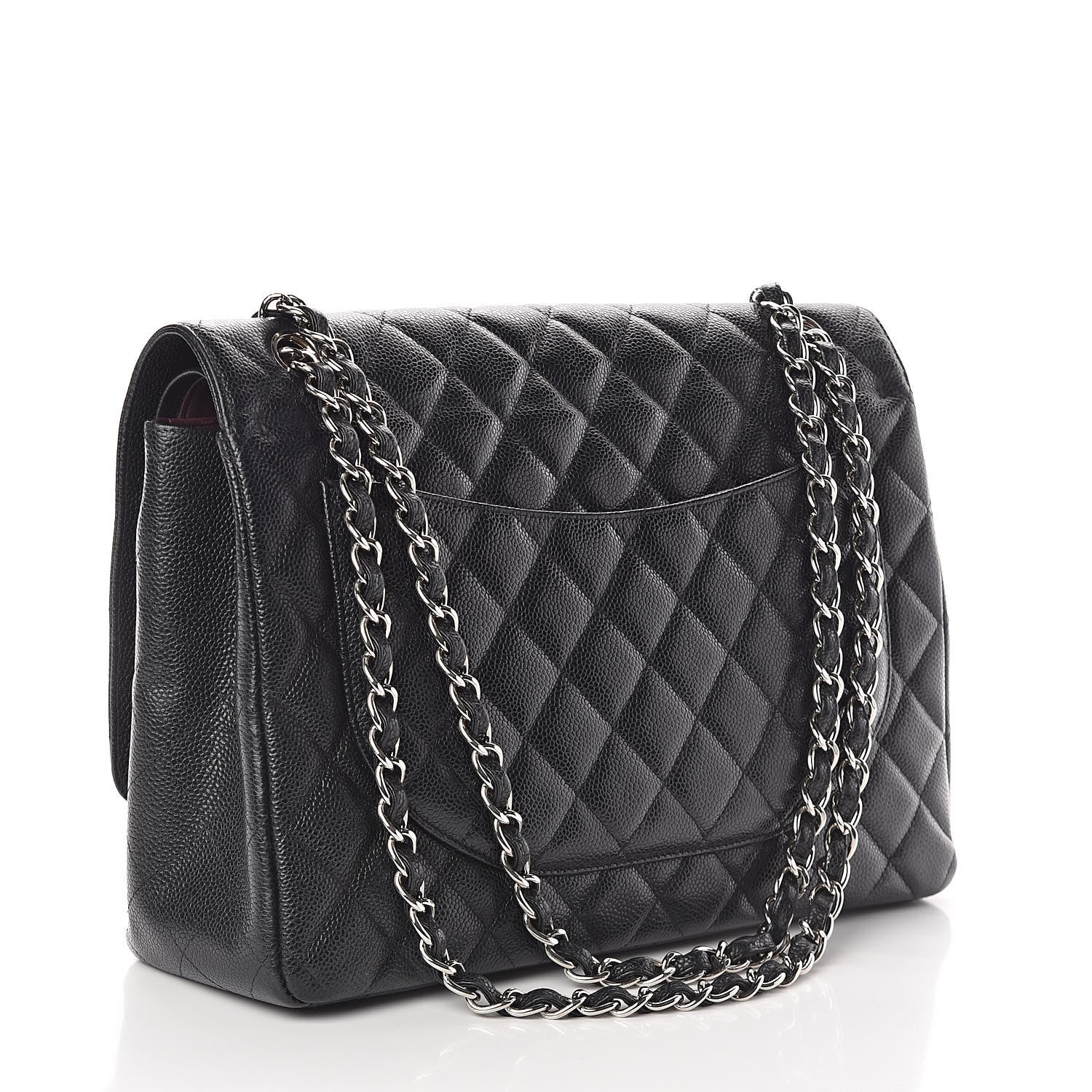 Chanel Caviar Quilted Maxi Double Flap Black 3 of 10