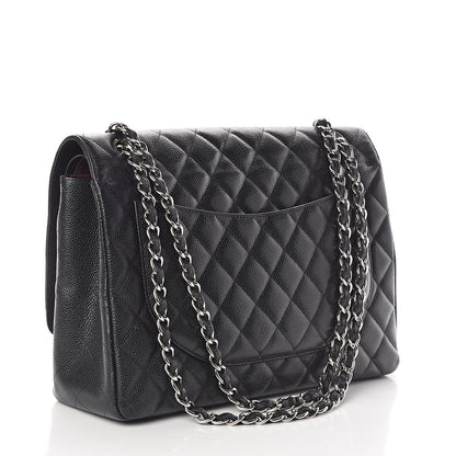 Chanel Caviar Quilted Maxi Double Flap Black 3 of 10