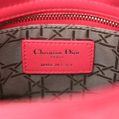 Christian Dior Lambskin Cannage Mini Lady Dior Hot Pink 7 of 16