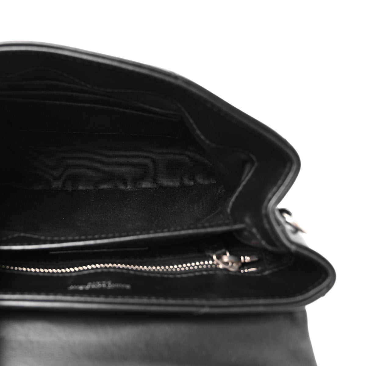 Calfskin Y Quilted Monogram Toy Loulou Crossbody Bag Black