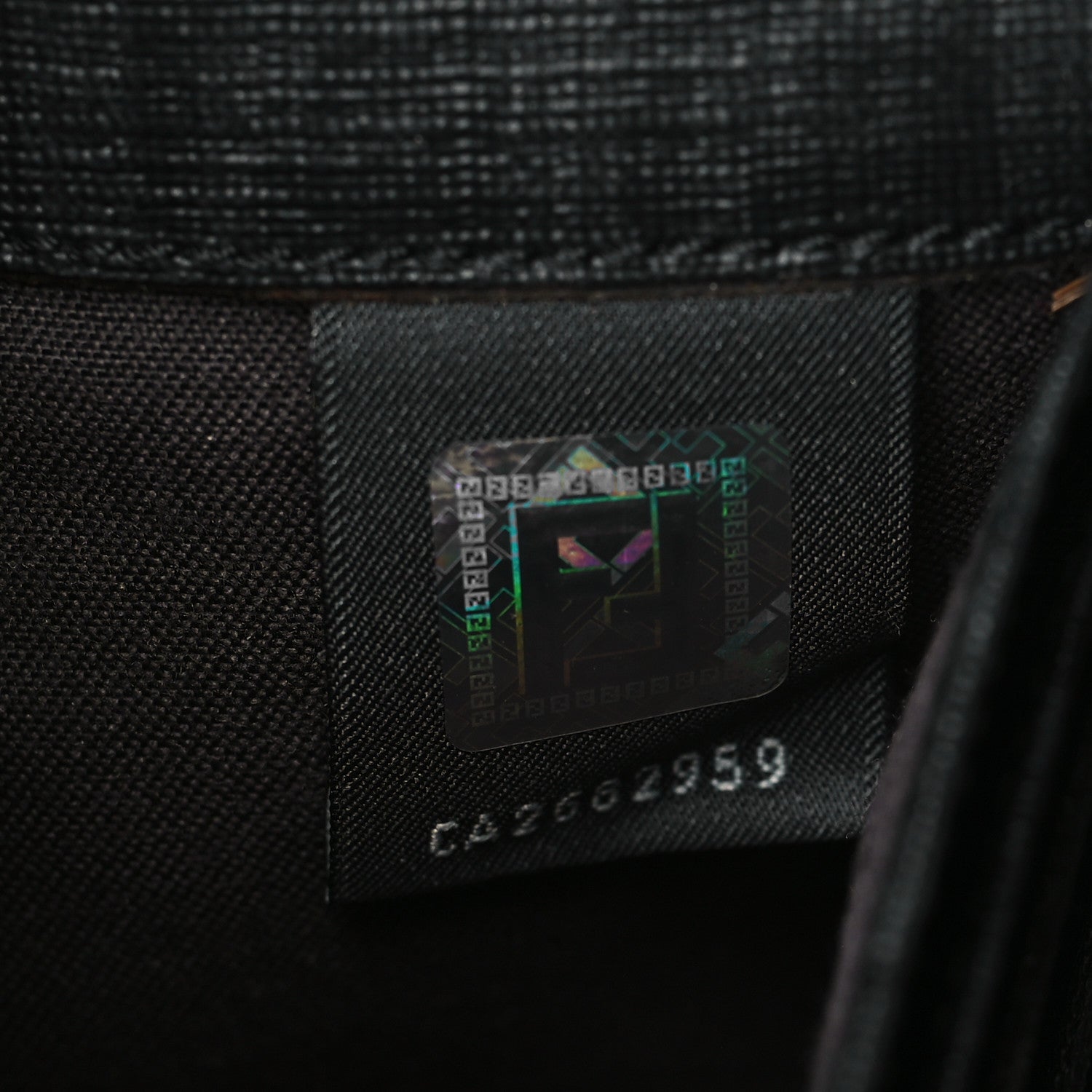 Fendi Zucchino Spalmati Forever Continental Wallet Black 8 of 10