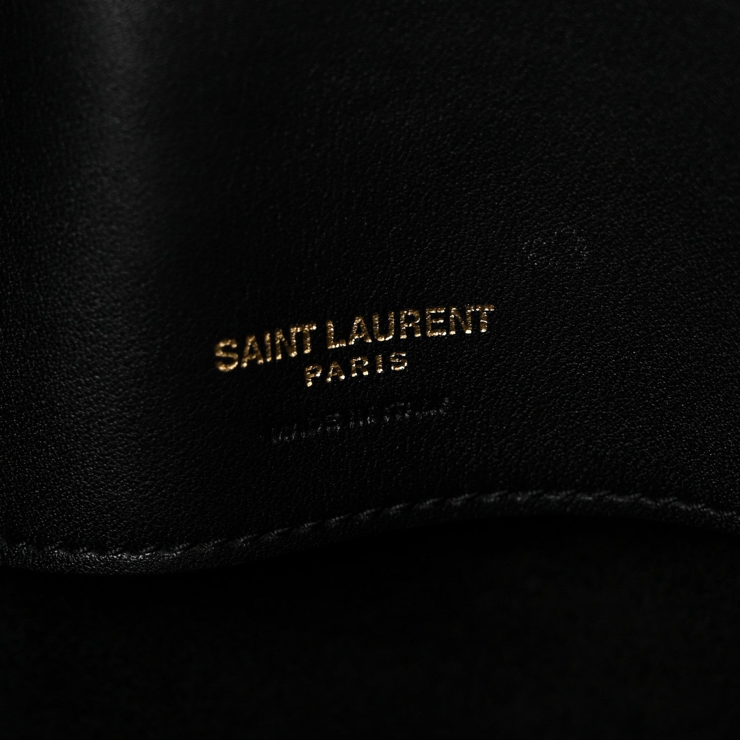 Saint Laurent Shiny Calfskin Le 37 Long Bucket Bag Black 7 of 11