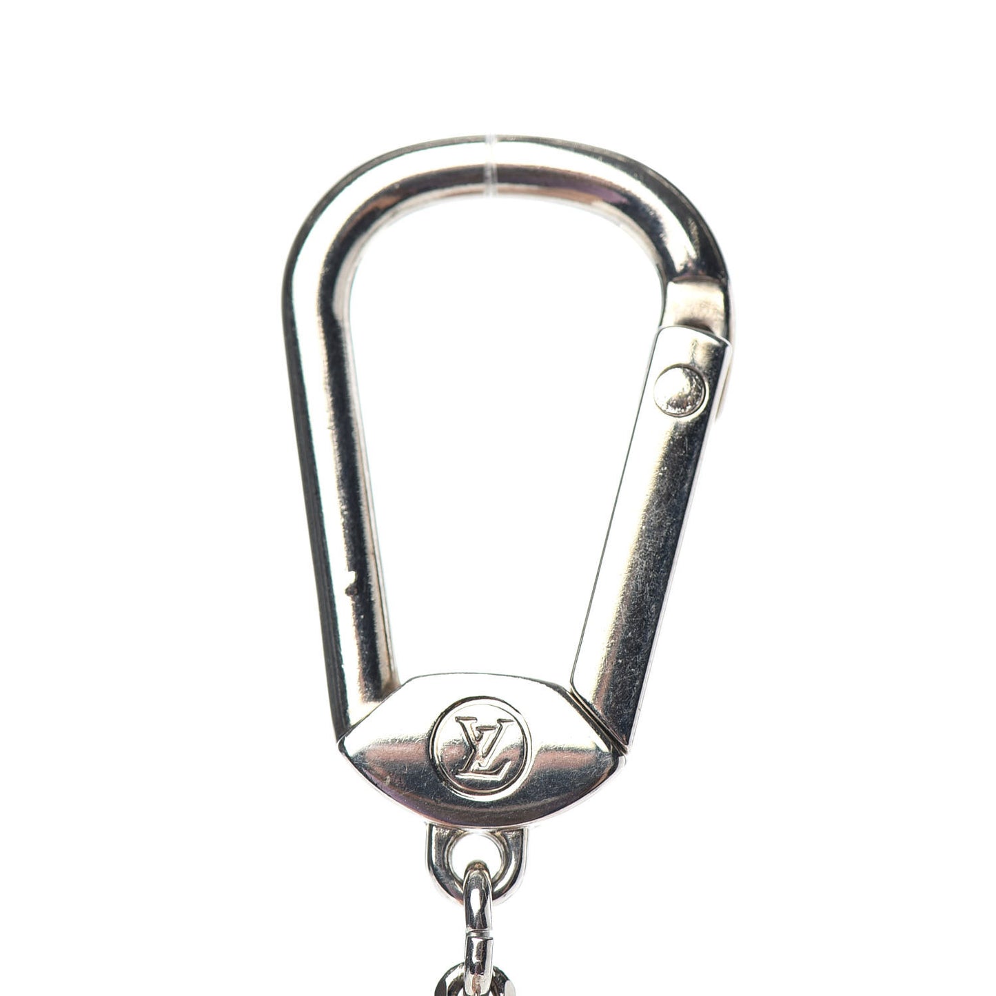 Resin Inclusion Speedy Bag Charm Key Chain White