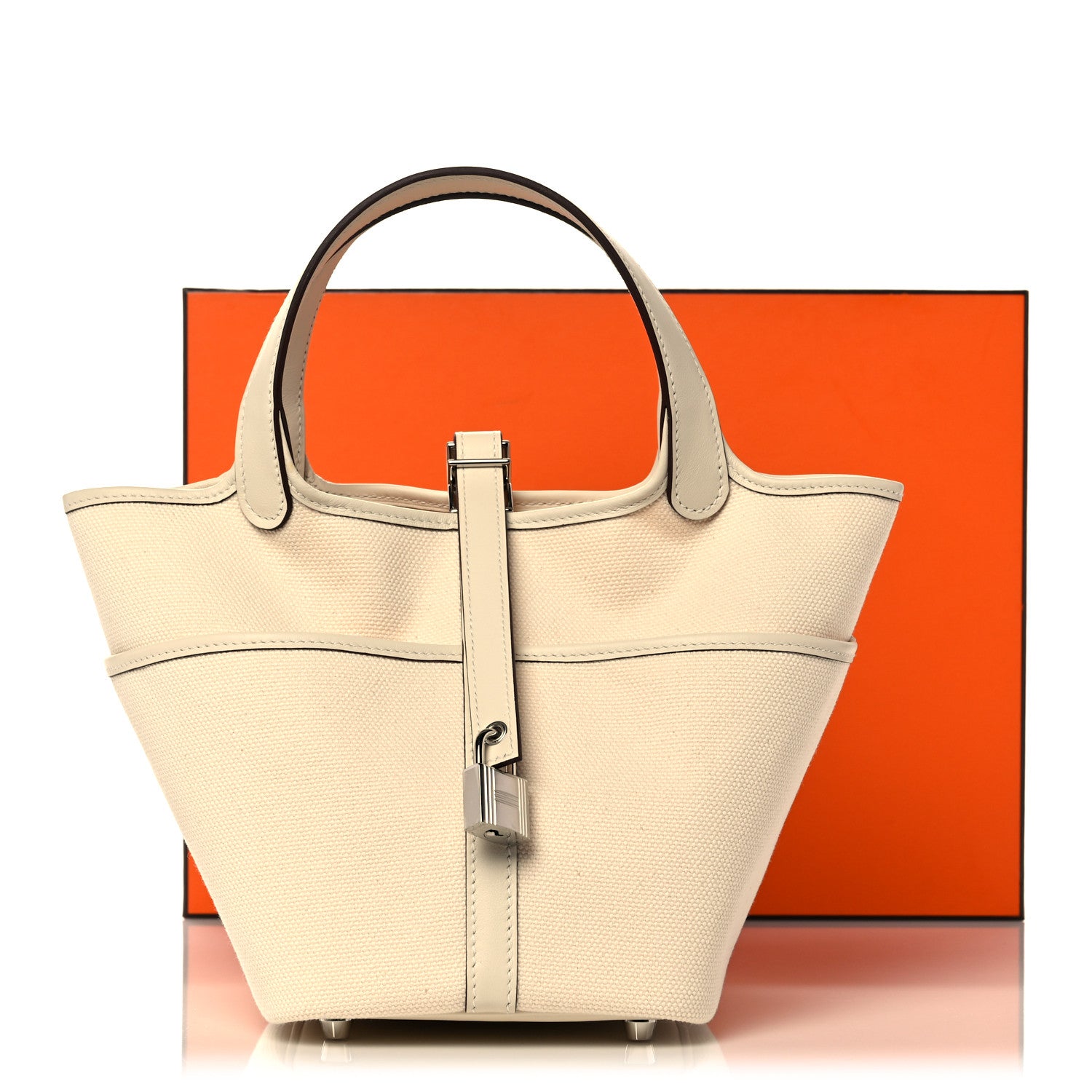 Hermes Toile Goeland Swift Cargo Picotin Lock 18 Nata 9 of 9