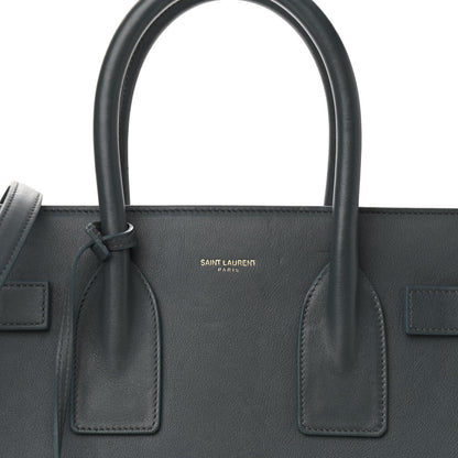 Saint Laurent Calfskin Small Classic Sac De Jour Petrol 6 of 9