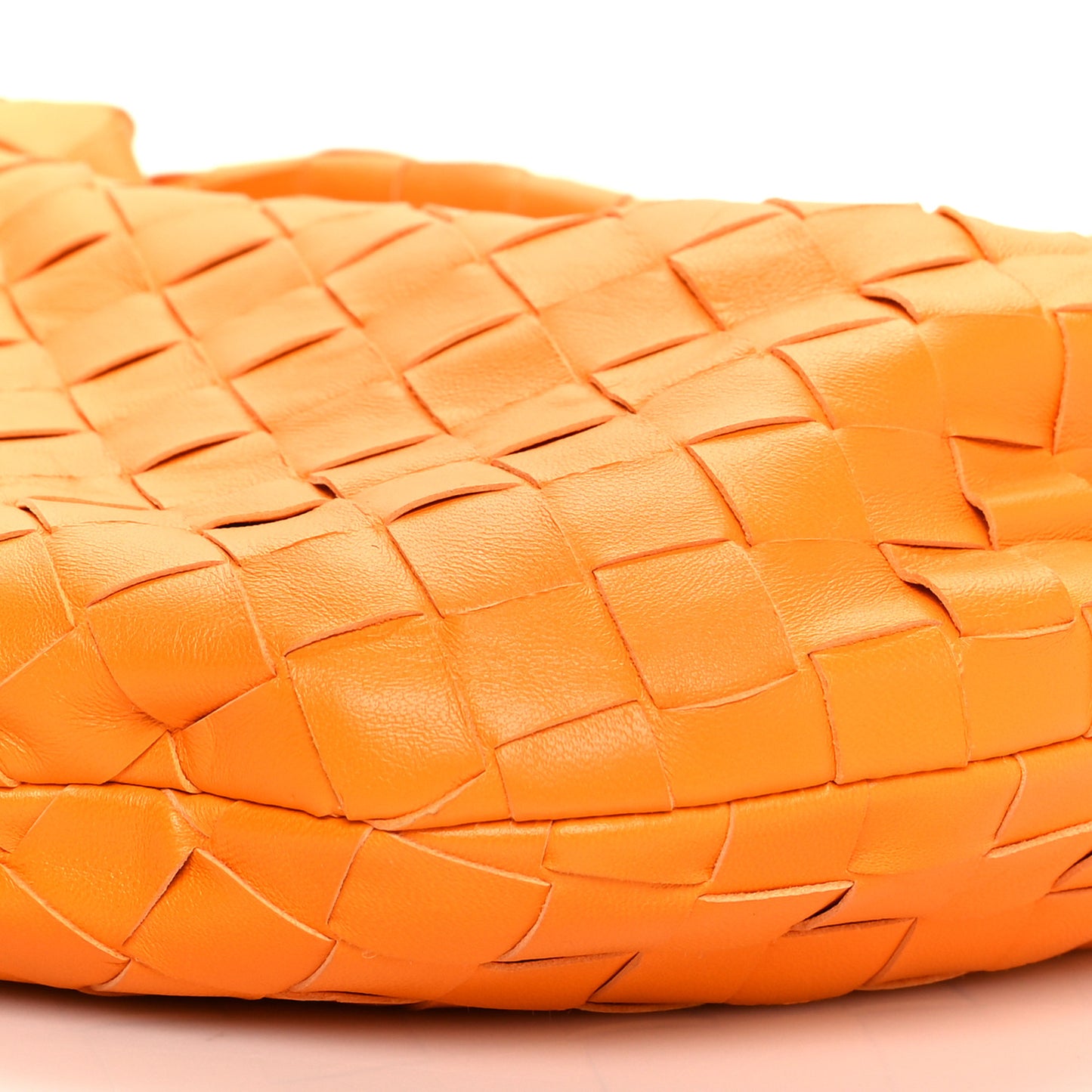 Nappa Intrecciato Mini Jodie Tangerine