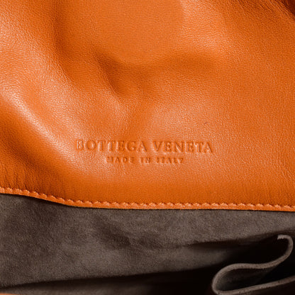 Bottega Veneta Nappa Intrecciato Woven Double Strap Parachute Tote Tangerine 6 of 8