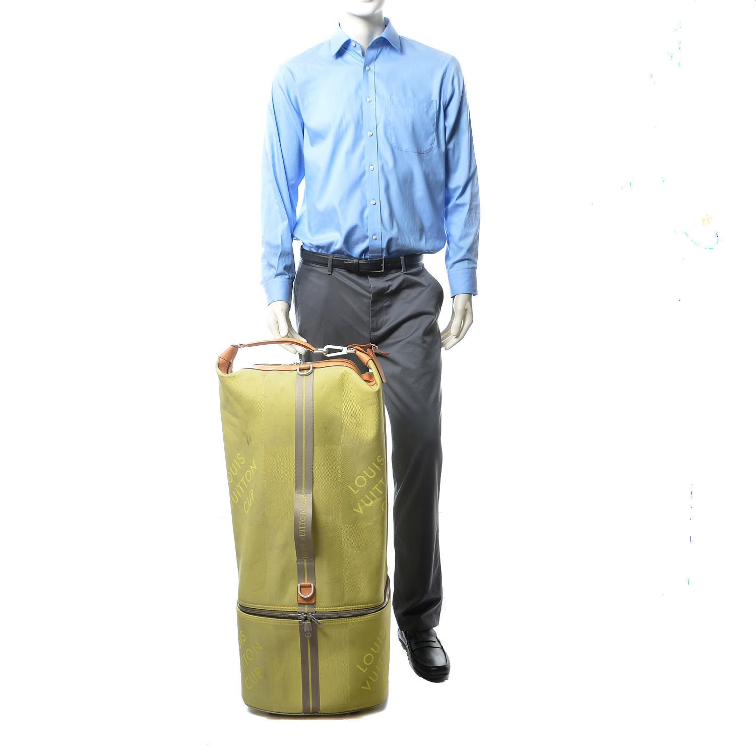 Louis Vuitton Damier Geant Americas Cup Luggage Yellow 2 of 28