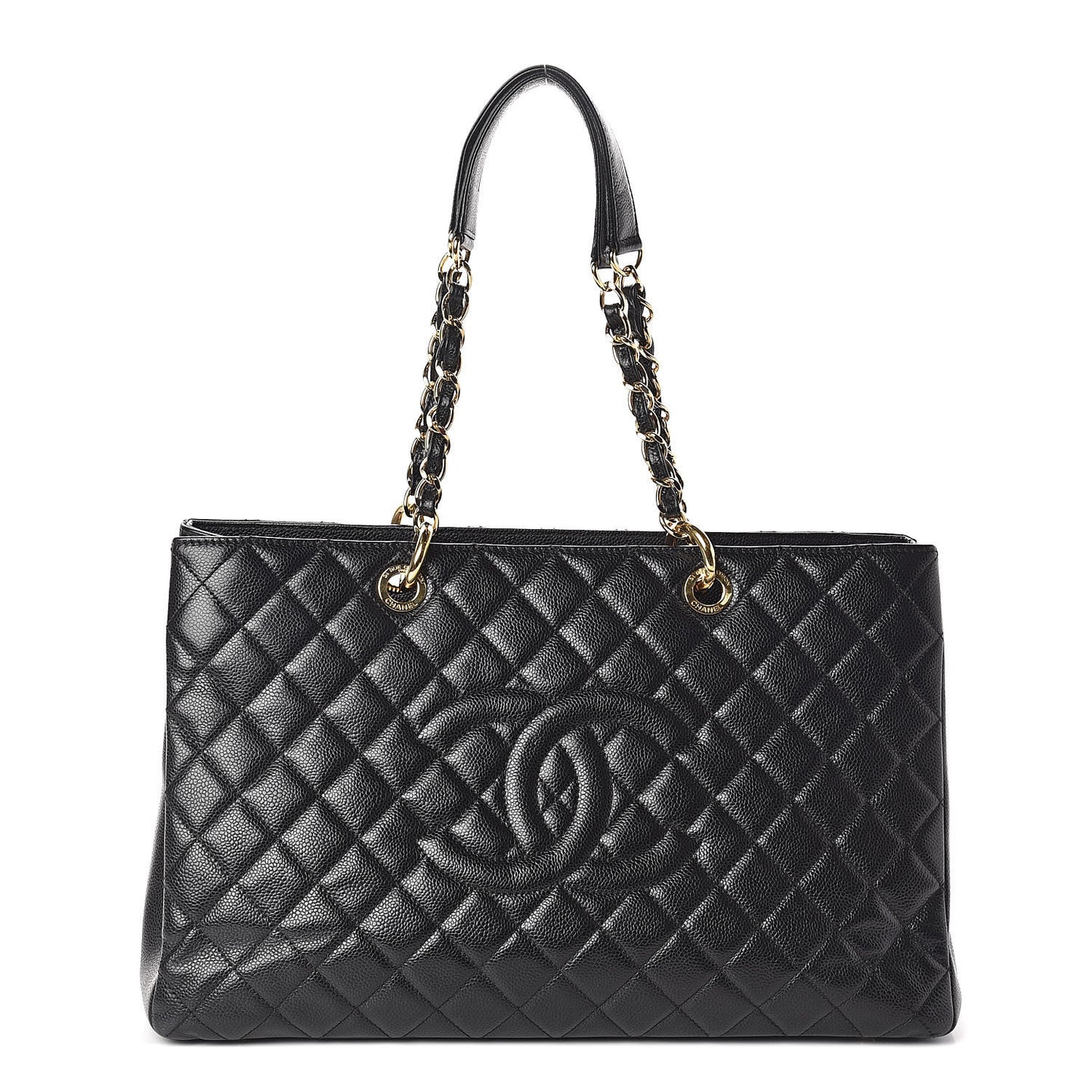 Caviar Quilted XL Grand Shopping Tote GST Black
