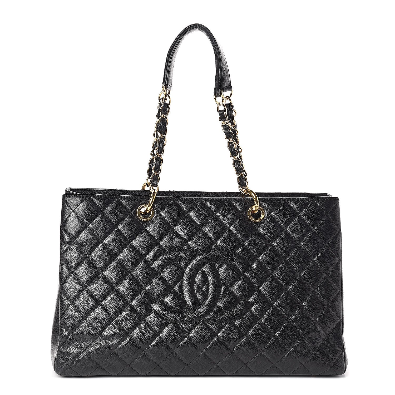 Chanel Caviar Quilted XL Grand Shopping Tote GST Black 1 of 11