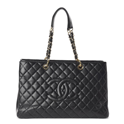Chanel Caviar Quilted XL Grand Shopping Tote GST Black 1 of 11