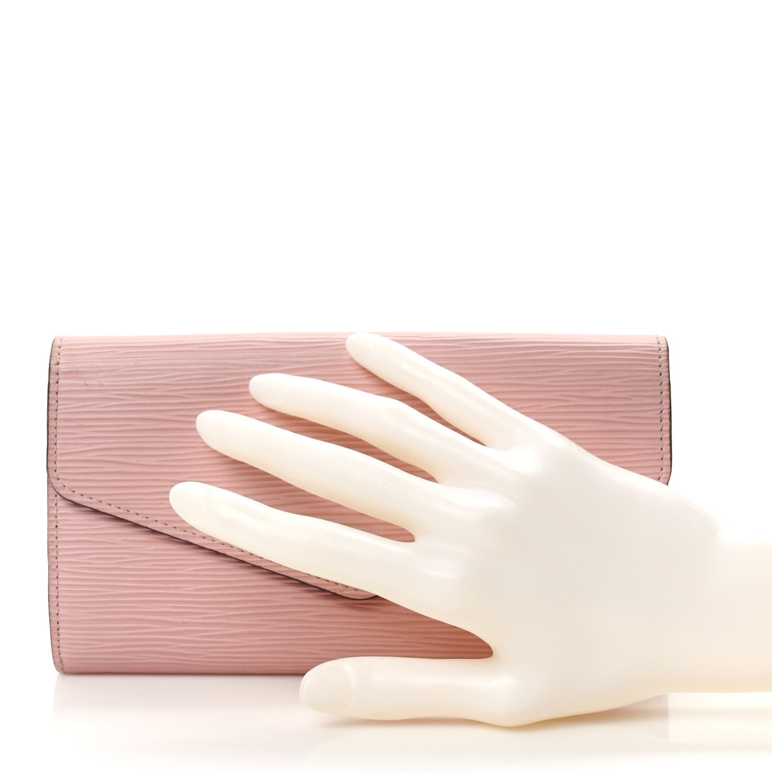 Louis Vuitton Epi Sarah Wallet NM Rose Ballerine 2 of 8