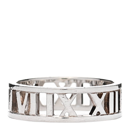 Tiffany Sterling Silver Wide Atlas Open Ring 58 8.25 3 of 4