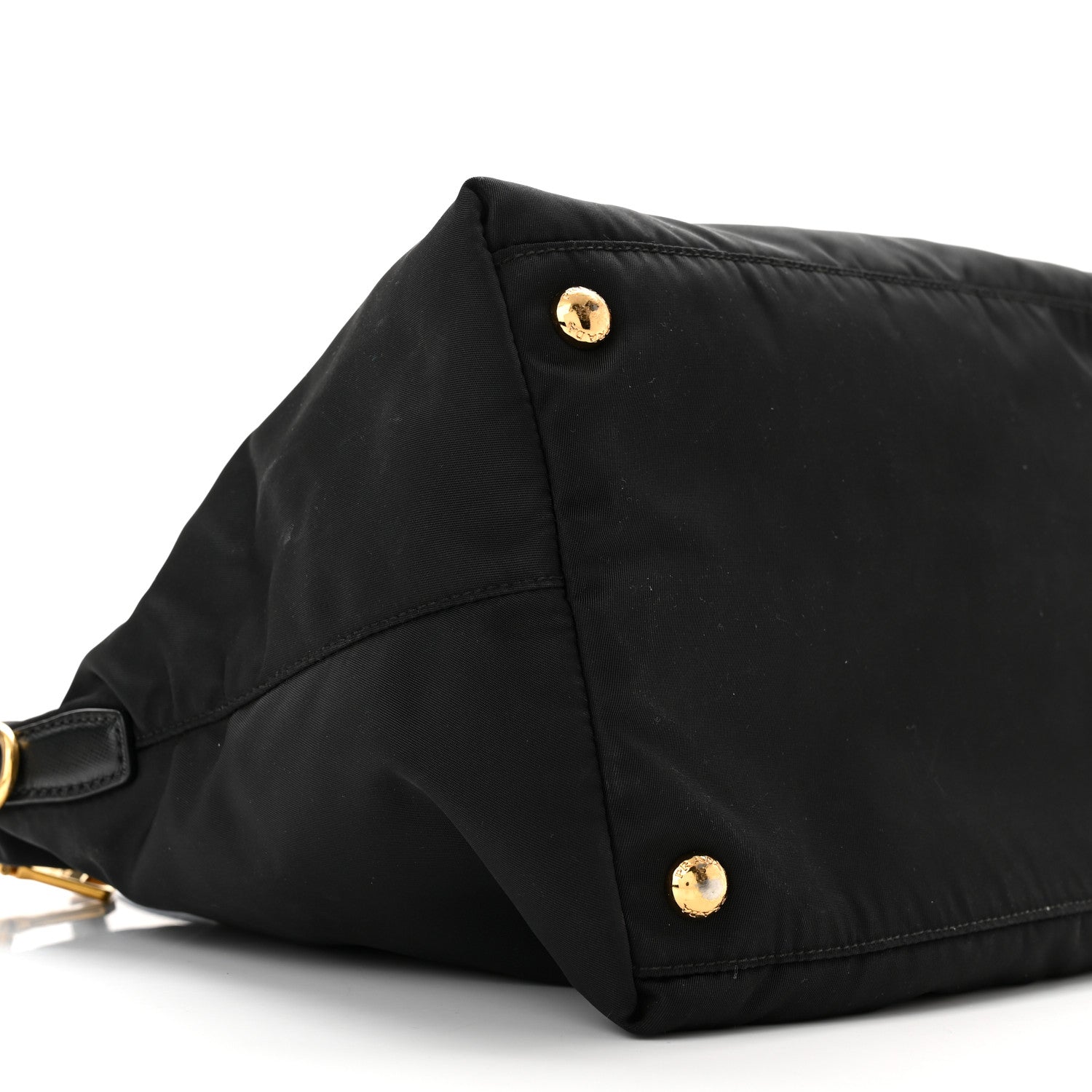 Prada Tessuto Nylon Saffiano Tote Black 9 of 11