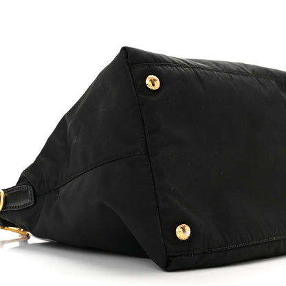 Prada Tessuto Nylon Saffiano Tote Black 9 of 11