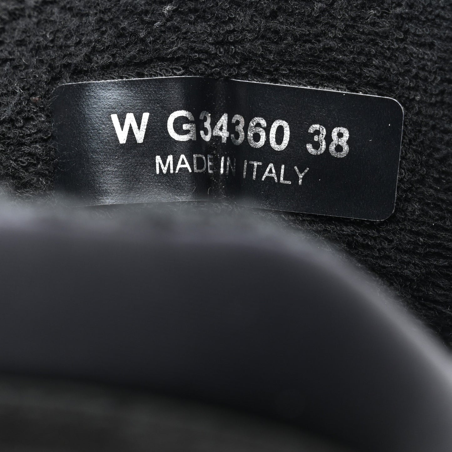 Fabric Calfskin Suede CC Sneakers 38 Black
