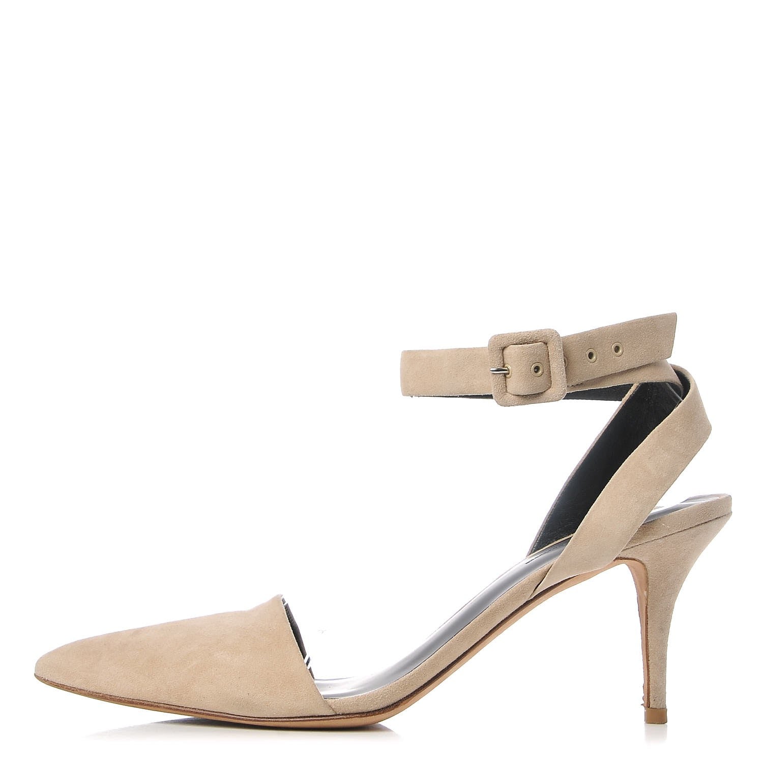 Alexander Wang Suede Lovisa Ankle Strap Pumps 38 Beige 1 of 9