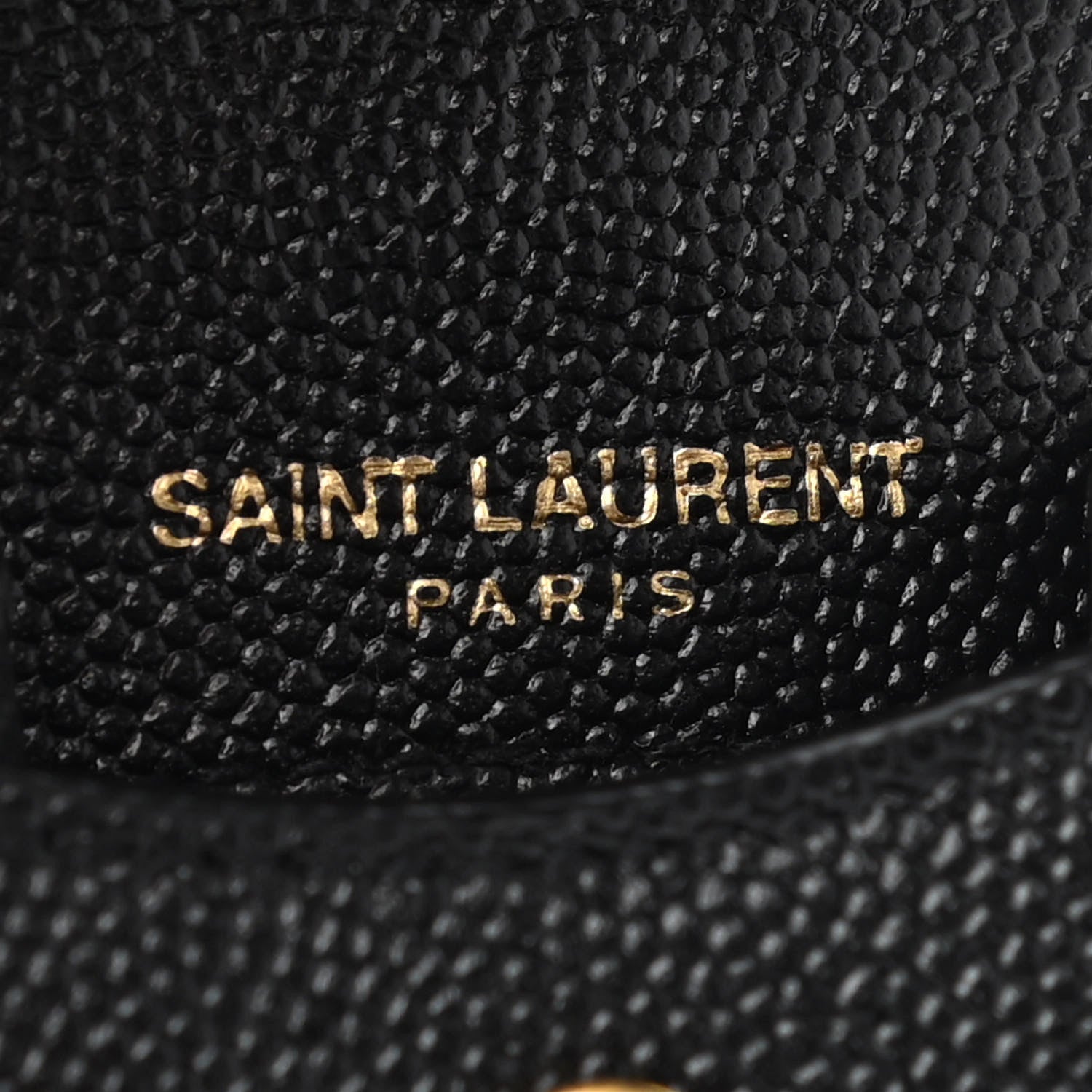Saint Laurent Grain De Poudre Monogram Airpods Case Black 4 of 5