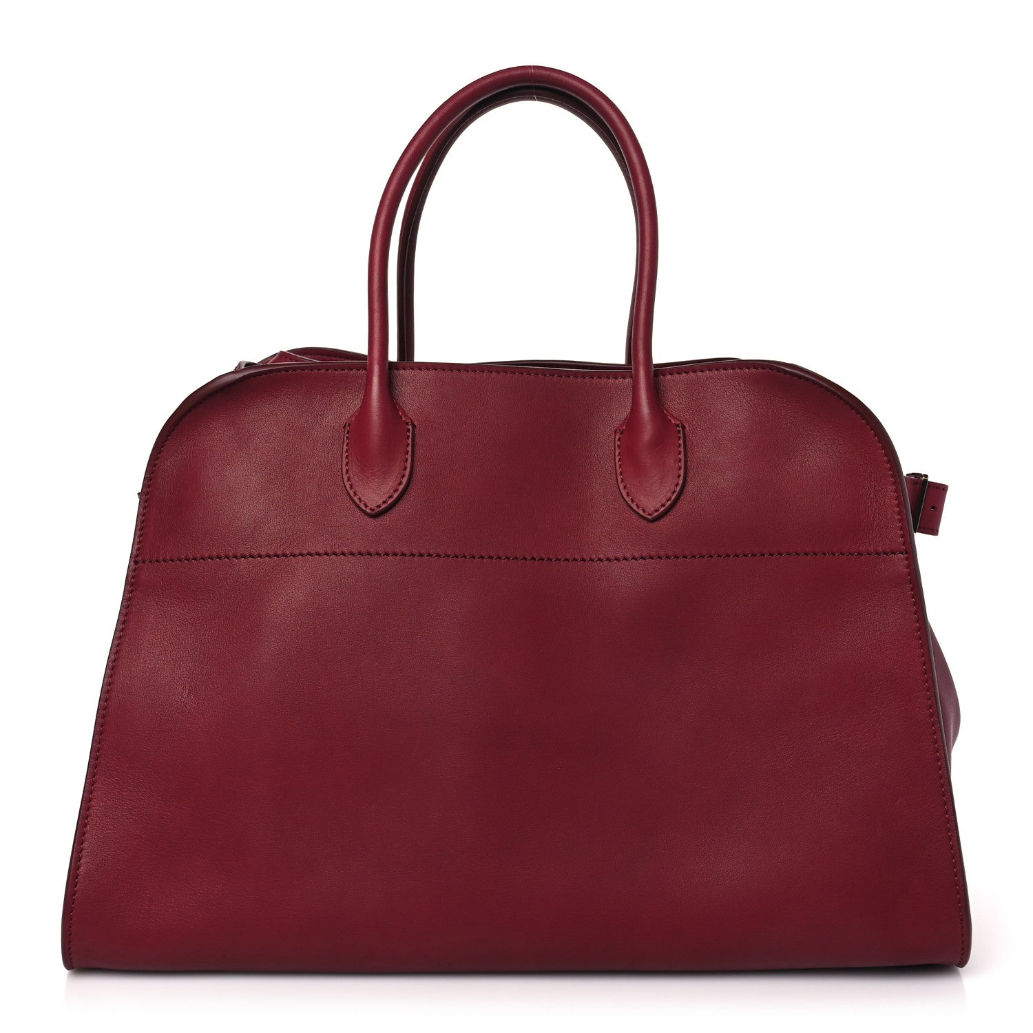 The Row Polished Saddle Calfskin Soft Margaux 15 Amaranto 1 of 9