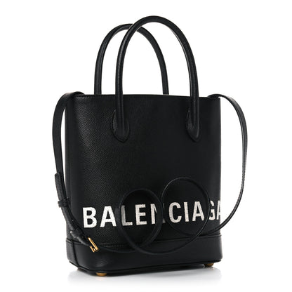 Balenciaga Grained Calfskin Ville Aj Tote XXS Black 3 of 18