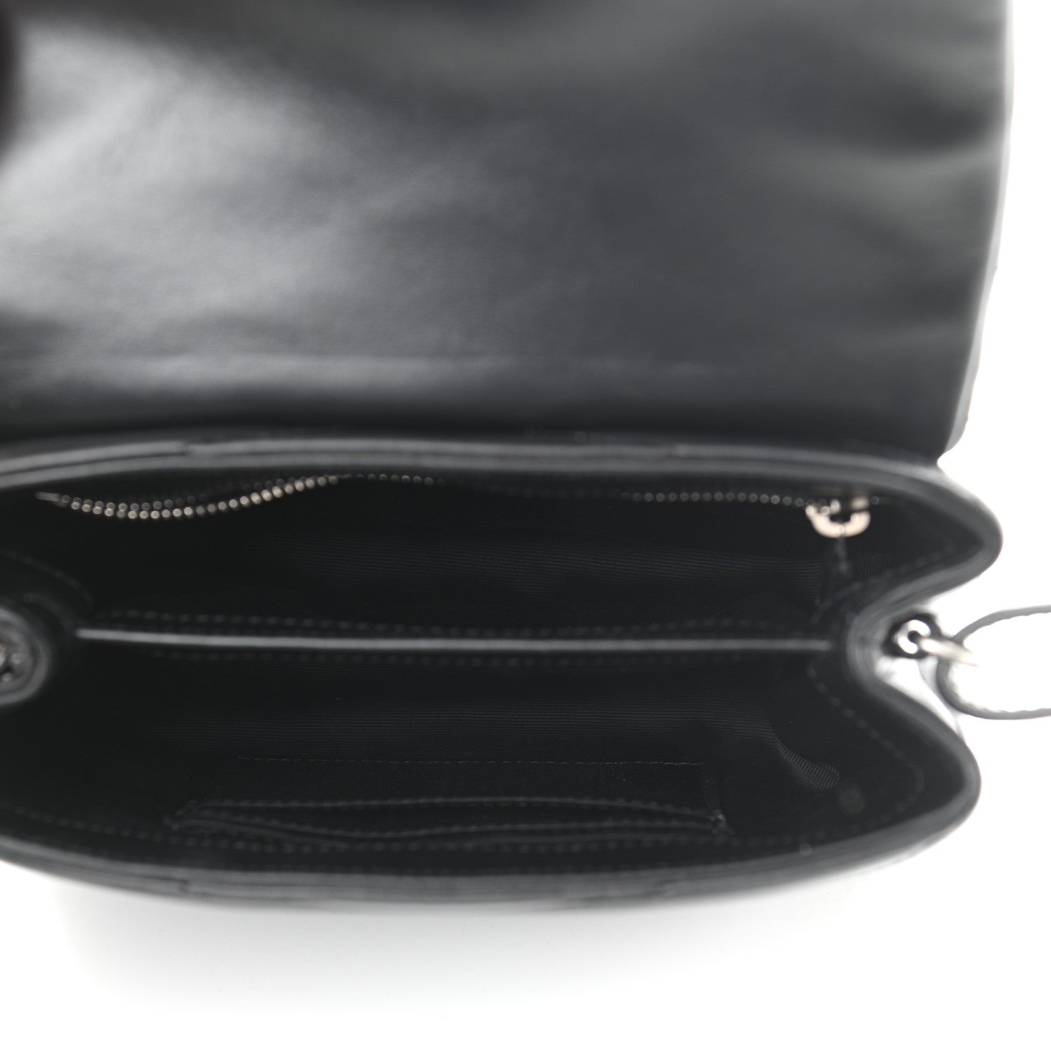 Saint Laurent Calfskin Y Quilted Monogram Toy Loulou Crossbody Bag Black 5 of 11
