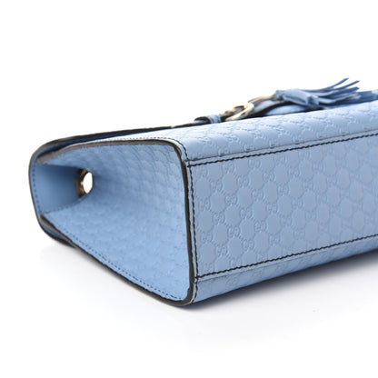 Gucci Microguccissima Medium Emily Chain Shoulder Bag Mineral Blue 6 of 12