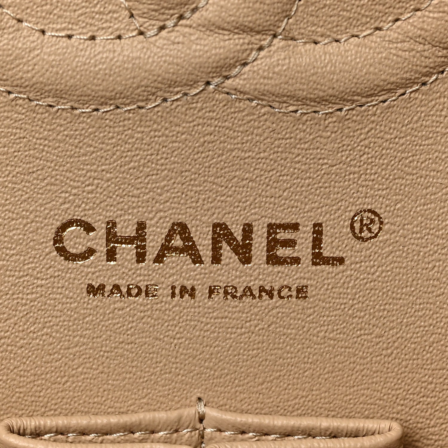 Chanel Caviar Quilted Medium Double Flap Beige 6 of 9