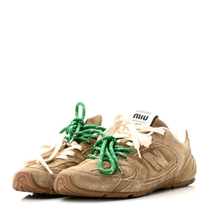Miu Miu X NEW BALANCE Suede 530 SL Sneakers 37 Ecru 4 of 10