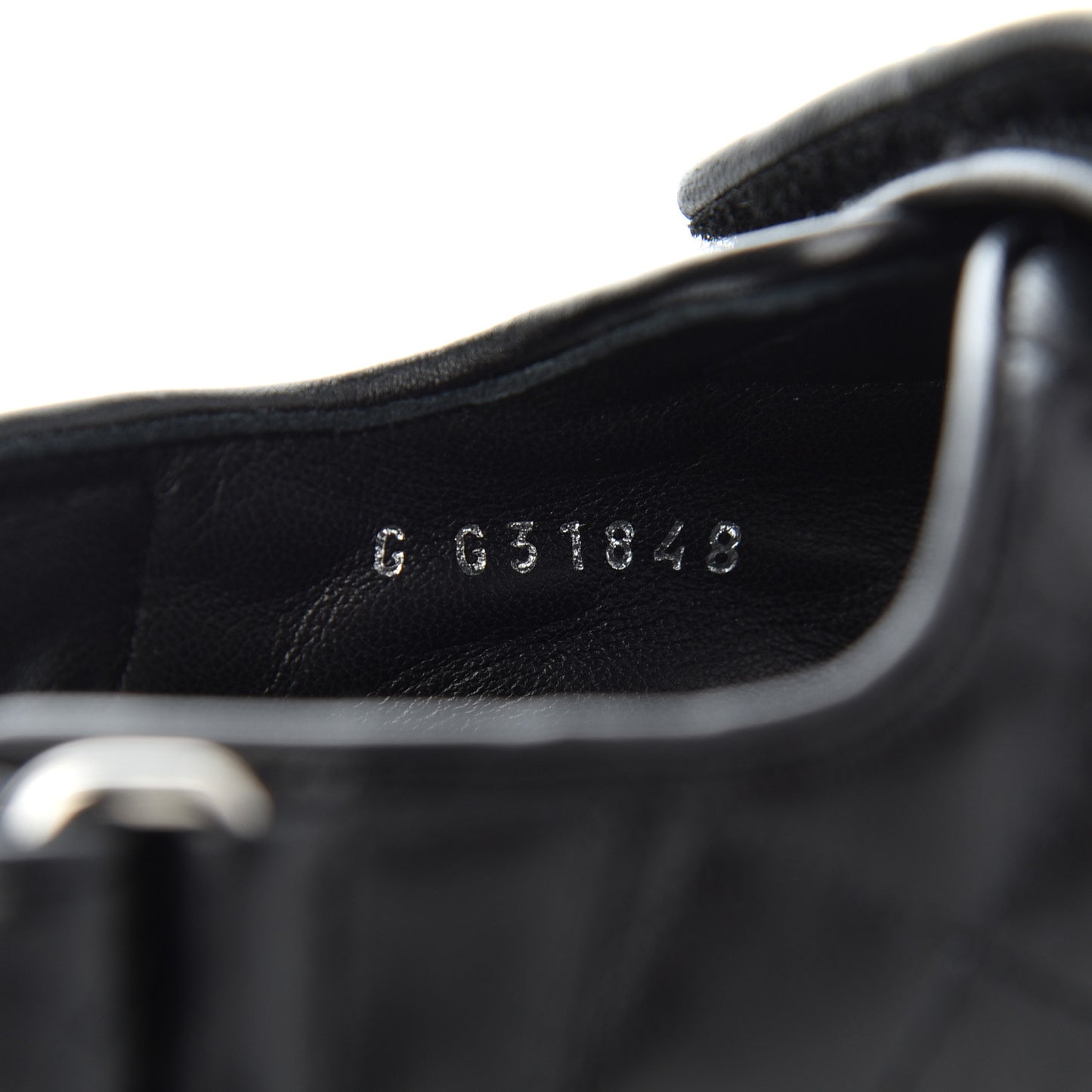 Lambskin Velcro Dad Sandals 37.5 Black