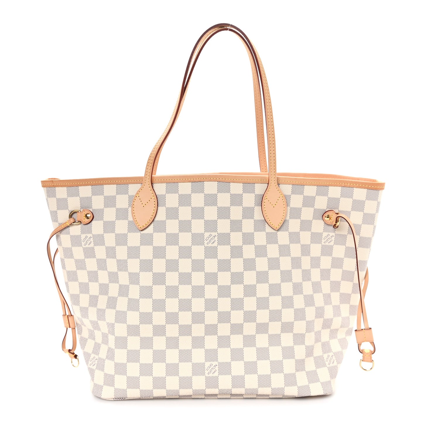 Damier Azur Neo Neverfull MM Rose Ballerine